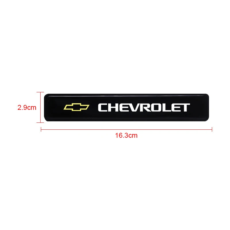 Black LED grille light bar measuring 2.9cm by 16.3cm for Chevrolet and other cars