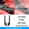 Calcomanías de fibra de carbono forjada para el carro Dodge Charger de lado izquierdo