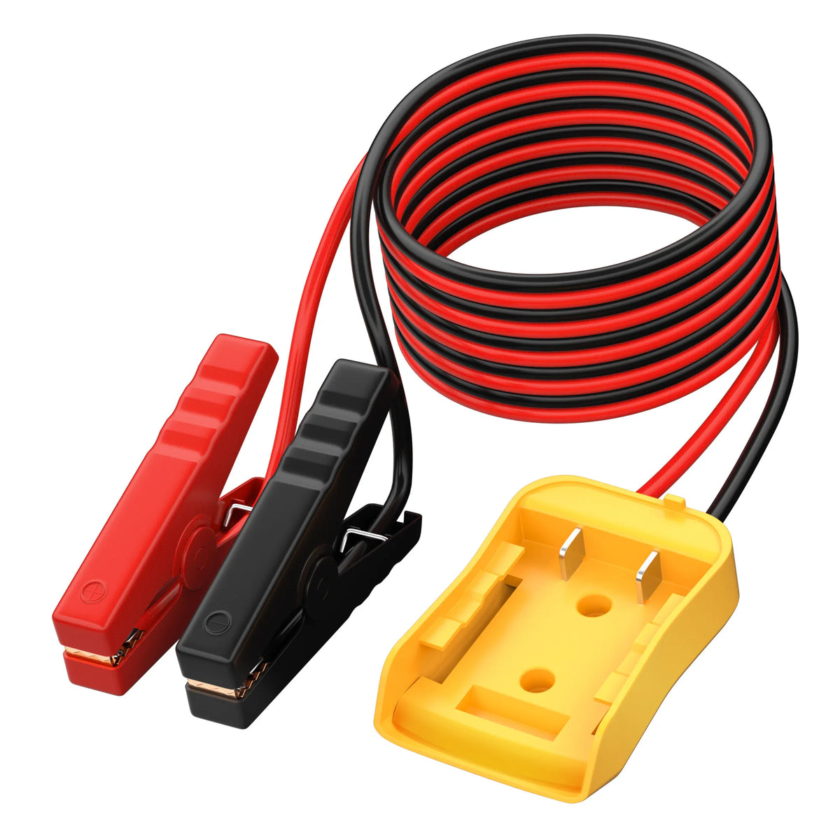 Heavy-Duty 6ft Jumper Cable Clamps with Power Adapter