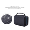Black durable EVA protective case for a lithium jump starter with shock-resistant soft foam interior.