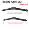 Ersatzwiperblätter für GMC Yukon MK2, Fahrer- und Beifahrerseite.