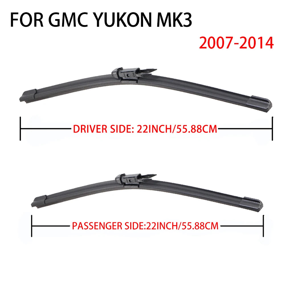 Ersatzwiperblätter für GMC Yukon MK3, Fahrer- und Beifahrerseite.