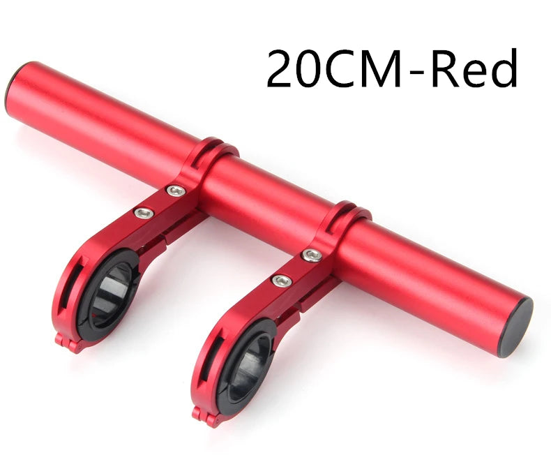 Rote 20cm Lenkererweiterunghalterung mit verstellbaren Schrauben.