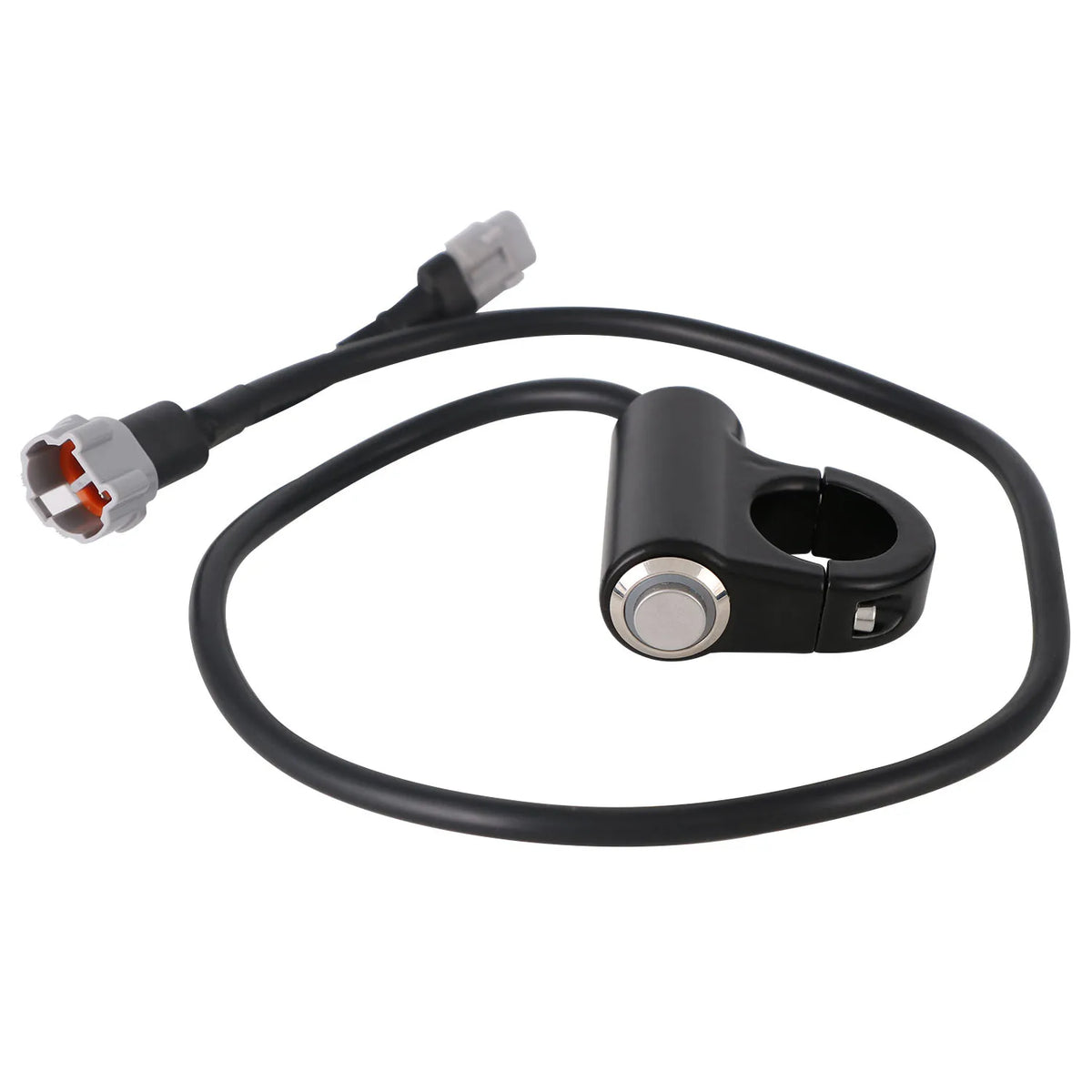 Black electrical kill switch for CNC aluminum headlights, designed for Sur-Ron Light Bee and Segway X Series.