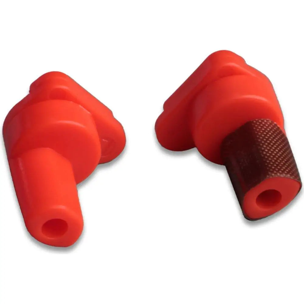 Two orange and brown precision film cutting guides for vinyl wrap.