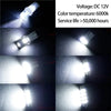 A series of high-intensity LED car interior bulbs demonstrating various light outputs and performance characteristics.