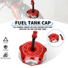 Red CNC aluminum fuel tank cap for Honda CR series motorcycles