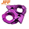 Purple aluminum ignition switch cover for electric dirt bikes