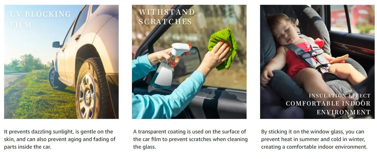 Eine transparente Beschichtung wird auf die Oberfläche der Folie aufgetragen, um Kratzer beim Reinigen des Glases zu verhinde