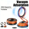 Support magnétique pliable N52 pour voiture, téléphone et appareil photo, vu sous différents angles