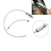 Clear oil extraction brake bleeder hose kit showing a curved metal hose and a small fitting.