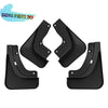 Set of black mud flaps for Jeep Grand Cherokee and Grand Cherokee L vehicles