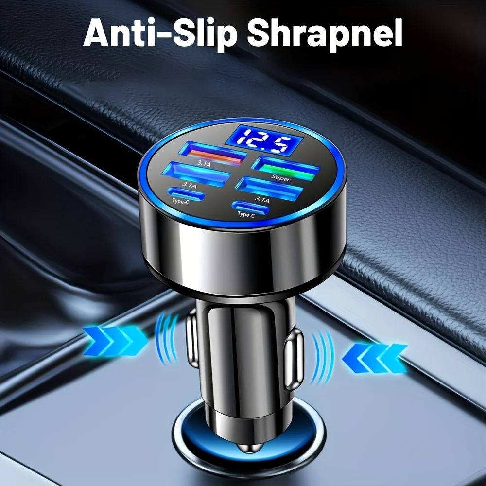 Adaptateur multi-fonction de charge pour voiture anti-écaille avec plusieurs sorties