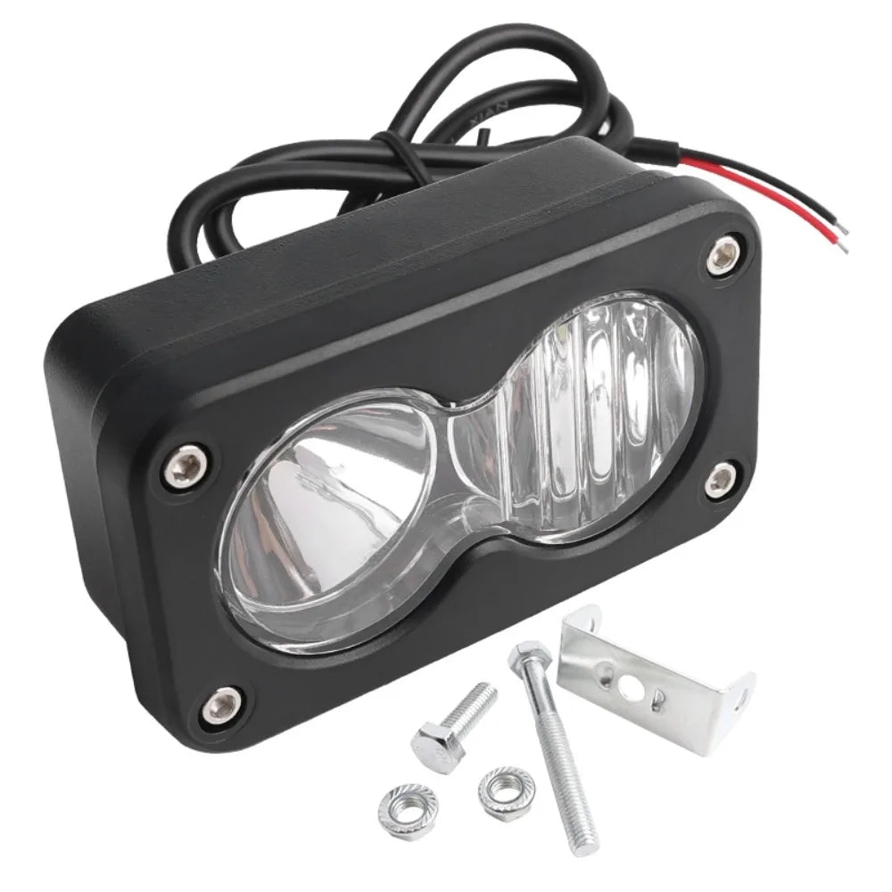Black LED headlight switch kit for Sur-Ron Segway Talaria with wiring and mounting hardware