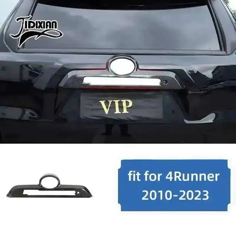 Carbon fiber grain interior and exterior decoration for a Toyota 4Runner.