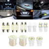 Various types of 12V car interior LED bulbs including dome, trunk, license plate, and indicator lights