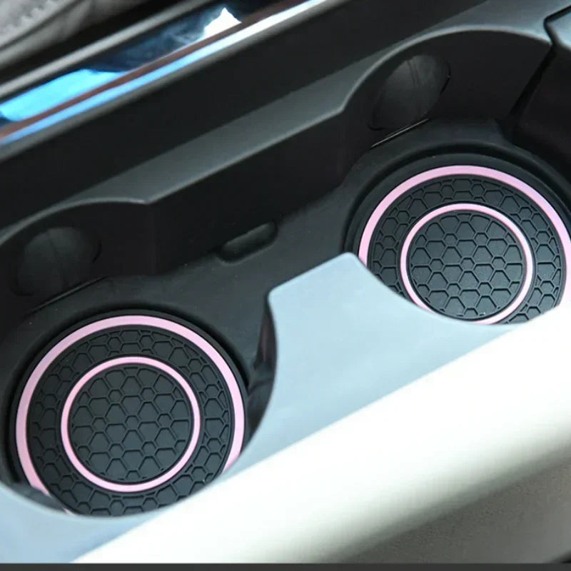 Dual Anti-Slip Car Coasters for Cup Holders