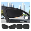 Black electrostatic car sun visor designed for side windows.