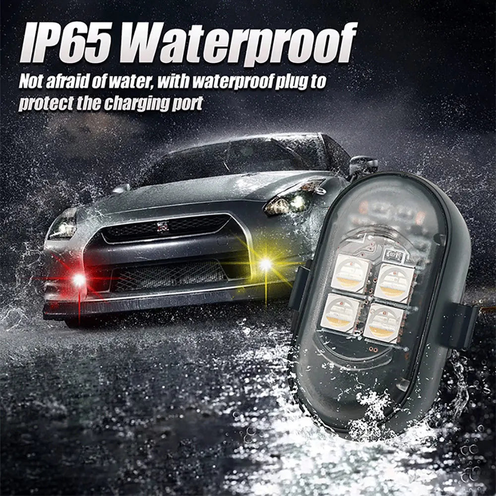 IP65 waterproof plug to protect the charging port shown on a car headlight.