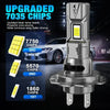 A stack of upgraded 7035 chips and a single chip assembly for high-intensity LED car headlight bulbs.
