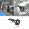 Black handle cup holder for Ford Bronco A-Pillar featuring a mounting bracket and silicone grip.