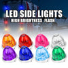A collection of eight colored LED side lights in various shades including orange, red, pink, purple, blue, and green.