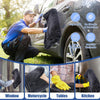 Image showing heavy-duty dual-sided microfiber cleaning cloths used for cleaning various surfaces like cars, windows, motorcy
