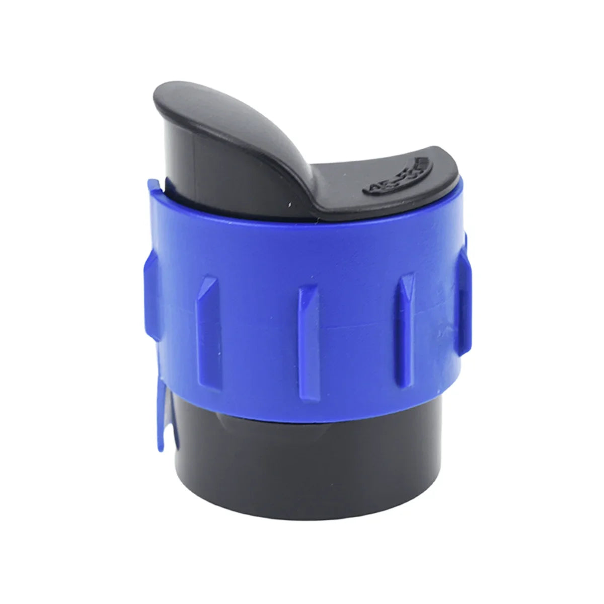A universal motorcycle oil seal cleaning tool with a black and blue plastic housing.
