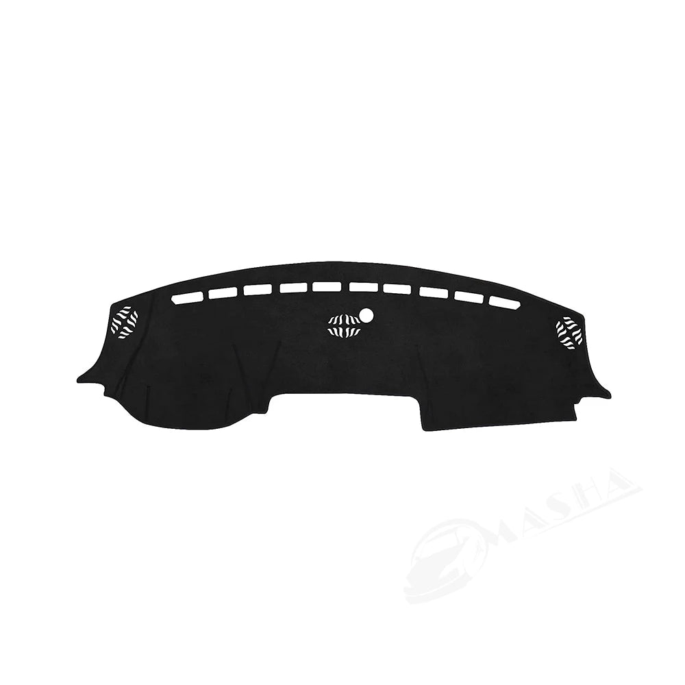 Black custom fit dashboard mat for a Dodge Ram truck