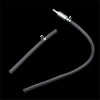A clear universal brake fluid bleeder hose kit with a flexible tube and fitting.