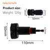 A black professional wheel hub rust removal kit with a cylindrical body and a textured end.