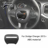 Carbon fiber steering wheel decoration kit for Dodge Charger interior
