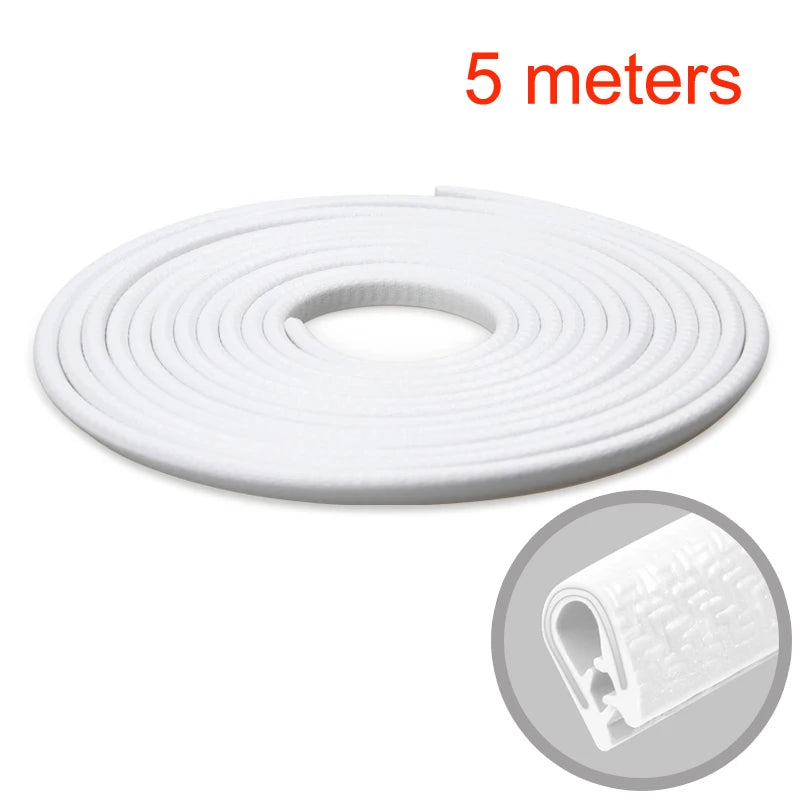Protection anti-rayure pour le bord de porte blanche, mesure 5 mètres