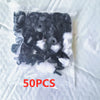 Bolsa de plástico transparente con 50 clips de fijación para carrocería y parachoques de coche.