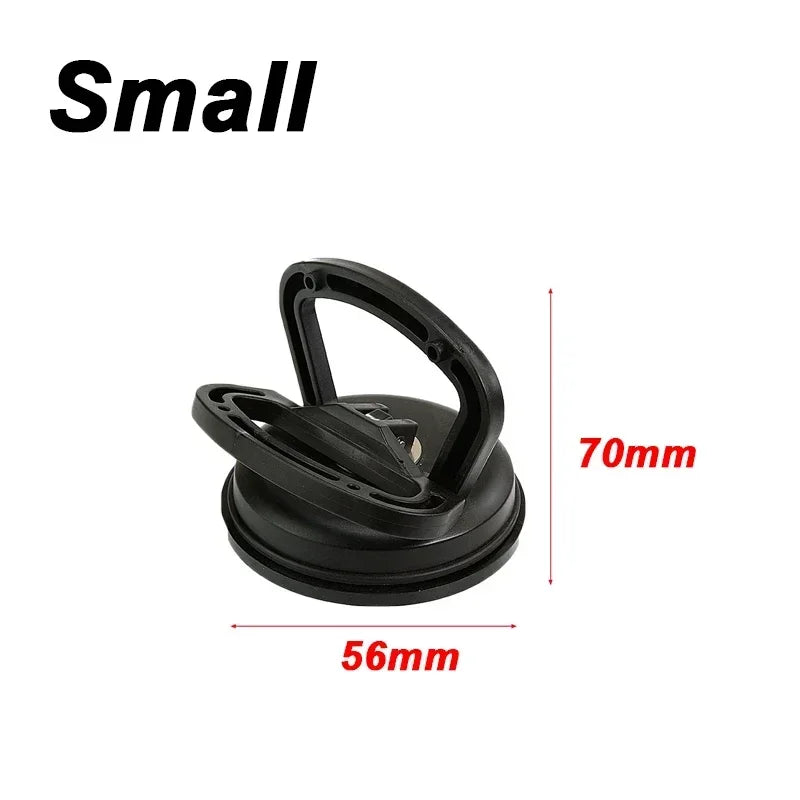 A black car dent glass suction removal tool with dimensions 70mm by 56mm.