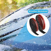 Close-up of a T-shape rubber seal strip for car windows showing its texture and weather resistant feature.