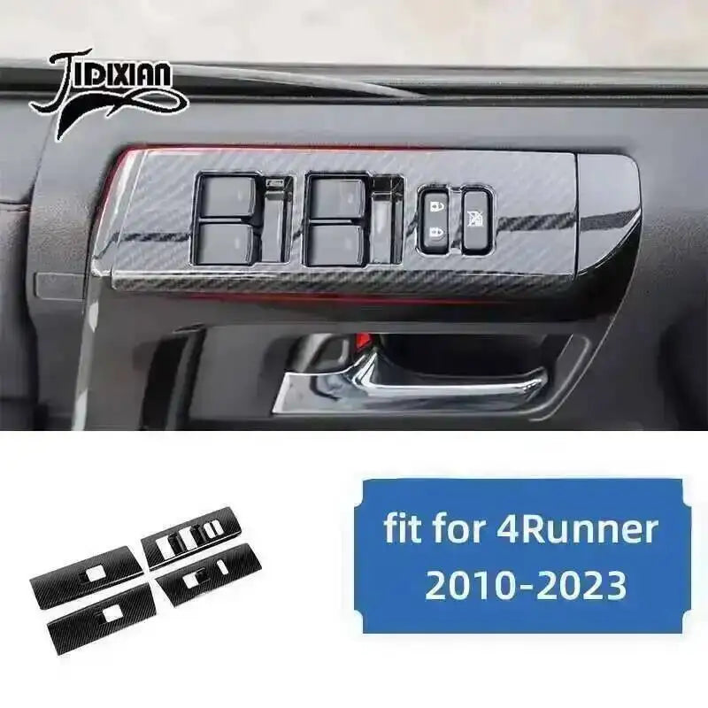 Carbon fiber grain interior trim piece for Toyota 4Runner 2010-2023
