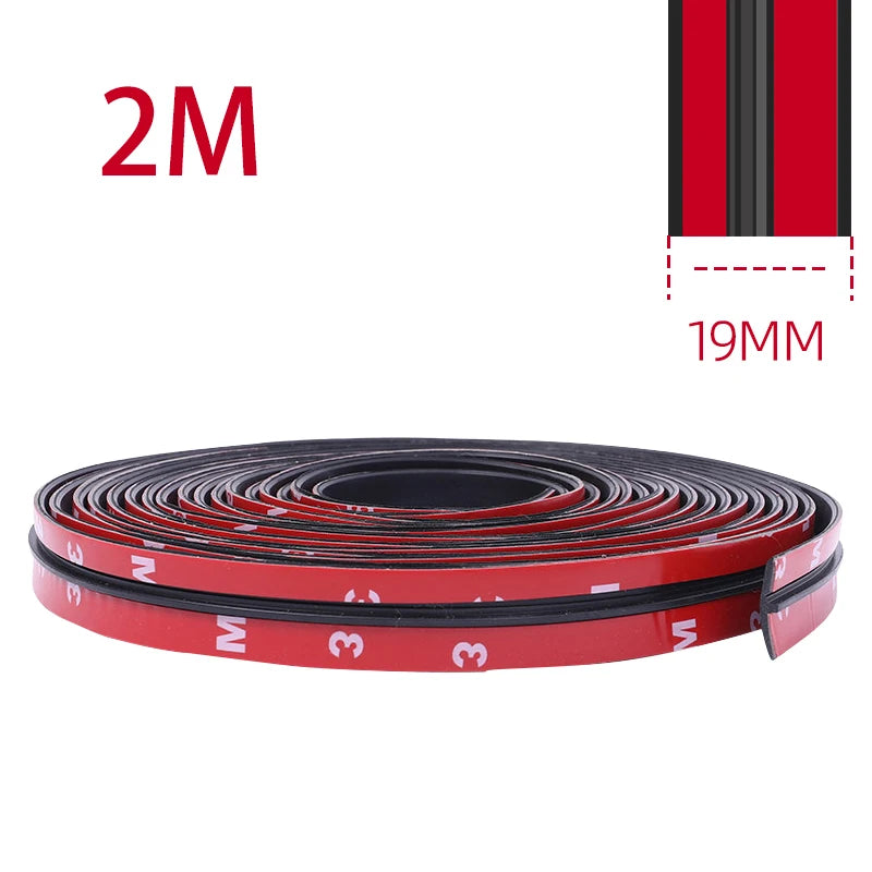 Spule rote und schwarze Auto-Windschutzscheibendichtungsstreifen, 2 Meter lang.