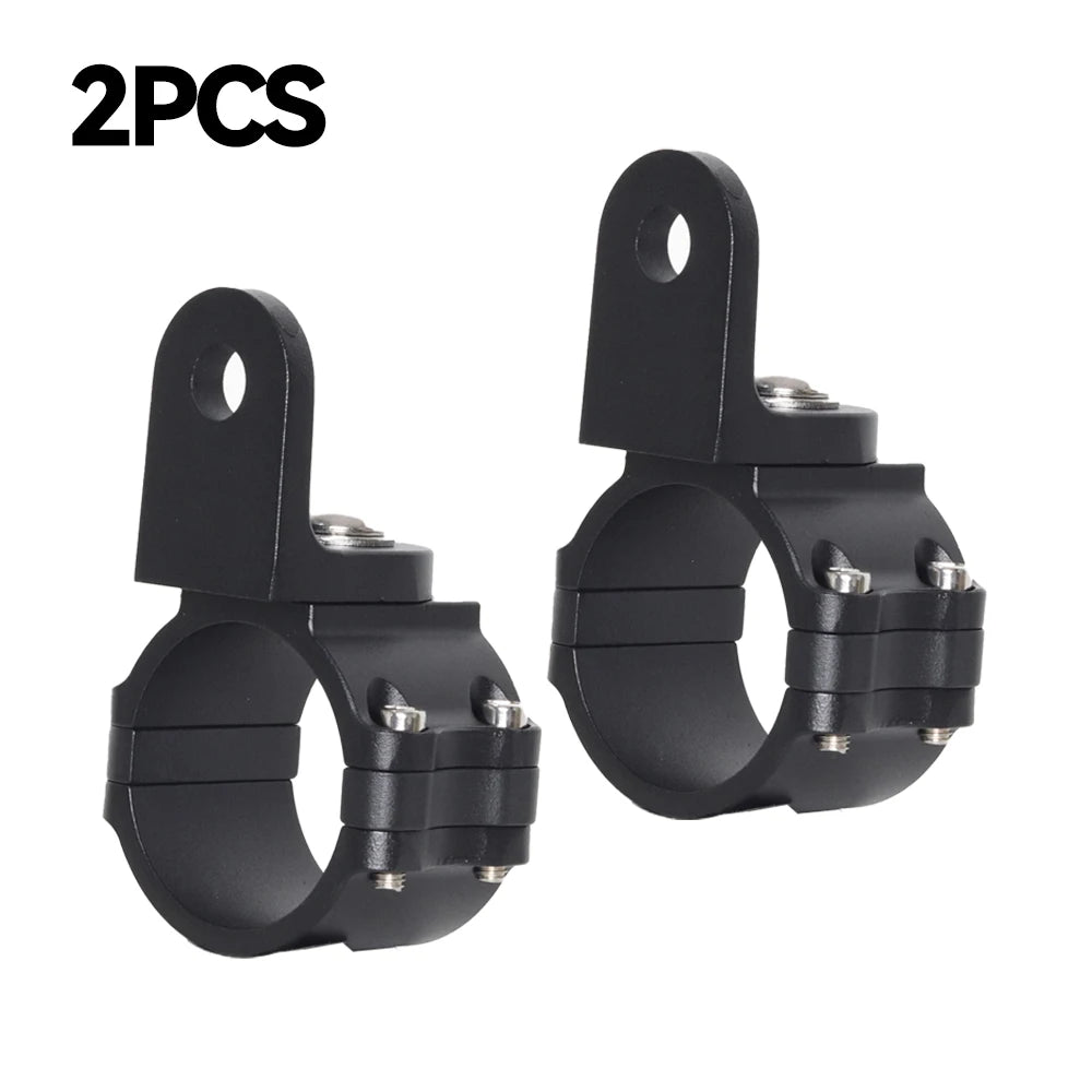 Two black UTV LED whip light mounts for off-road vehicles