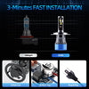 Set an LED-Scheinwerferglühbirnen und ein Turbolüfter für eine Honda Civic Installations-Kit.