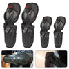 Set of heavy-duty black motorcycle and dirt bike protection pads for hand and wrist protection