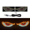 An RGB dynamic demon eye light display featuring intricate patterns of colored lights.