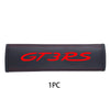 Black leather seat belt protector cover with red lettering GT3RS
