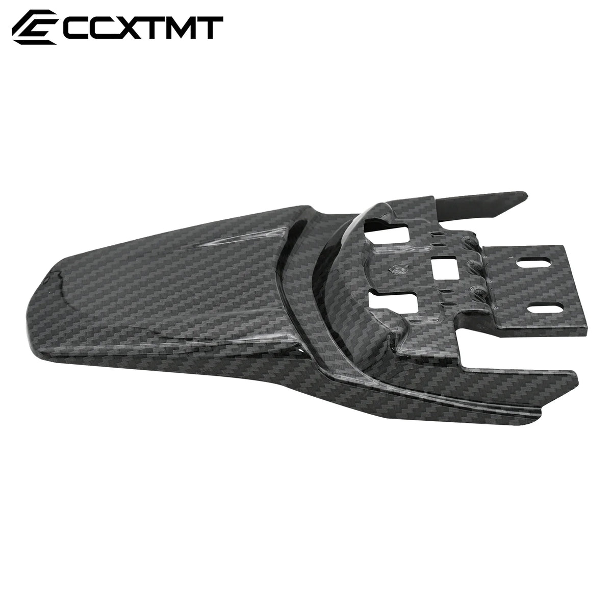 Black carbon fiber universal motocross bike rear fender mudguard