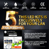 LED-Scheinwerfer-Glühbirnen-Kit für ein Auto mit Zertifizierungs- und Garantieinformationen