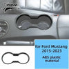 Carbon fiber interior decoration kit for Ford Mustang 2015-2023 featuring a decorative trim piece.