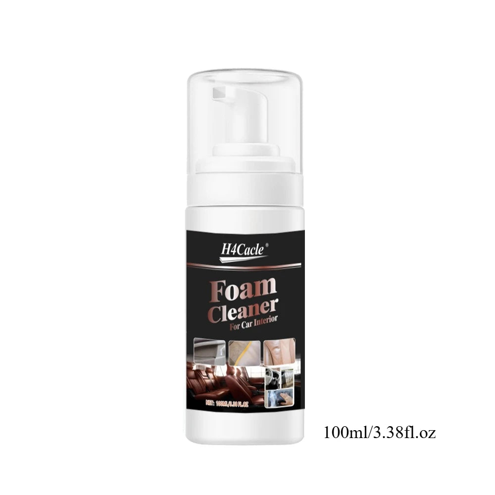A white bottle of H4Cacle Foam Cleaner for car interior
