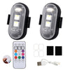 Set aus kabellosen LED-Stroboskoplichtern, Fernbedienung und Netzadapter