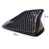 A black carbon fiber look roof mount antenna with dimensions 16cm long and 7cm high.