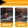 Antes y después de la instalación de embrague y palancas de freno CNC para motocicletas KTM